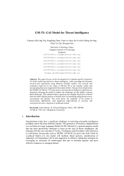 GM-TI: GAI Model for Threat Intelligence