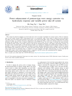 Power enhancement of pontoon-type wave energy convertor via hydroelastic response and variable power take-off system