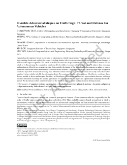Invisible Adversarial Stripes on Traffic Sign: Threat and Defense for Autonomous Vehicles
