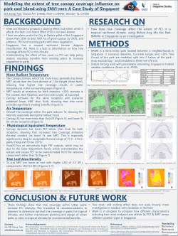 Modeling the extent of tree canopy coverage influence on park cool island using ENVI-met: A Case Study of Singapore