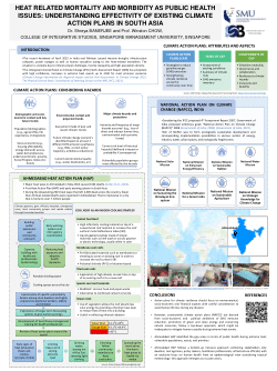 Heat related mortality and morbidity as public health issues: Understanding effectivity of existing climate action plans in South Asia