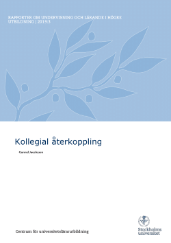 Kollegial återkoppling