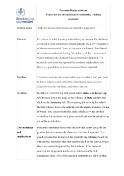 Improve lesson plans based on student engagement statistics - Förbättra undervisning baserat på studentengagemang