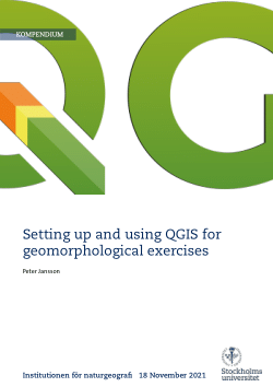 Setting up and using QGIS for geomorphological exercises