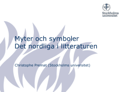 Myter och symboler - Det nordliga i litteraturen