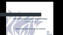 Introduction à la sémiotique