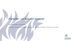 Frankrike - en kulturell stormakt