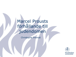 Marcel Prousts förhållande till judendomen
