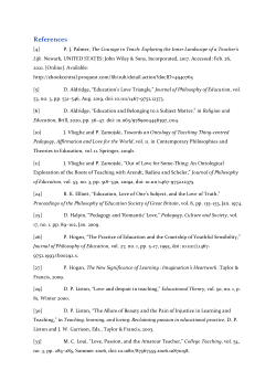 List of reviewed texts