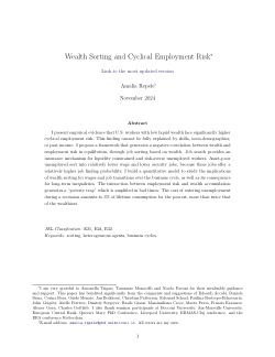 Wealth Sorting and Cyclical Employment Risk