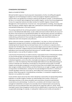 Ethnographic responsibility: replies to Herzfeld (AT 39(3))