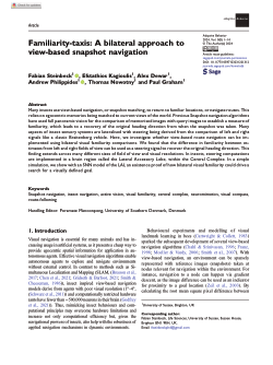 Familiarity-taxis: a bilateral approach to view-based snapshot navigation