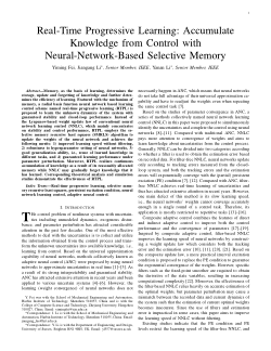 Real-time progressive learning: accumulate knowledge from control with neural-network-based selective memory