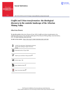 Graffiti and Urban transformation: the ideological discourse in the semiotic landscape of the Asturian Mining Valley