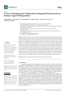 A novel training and collaboration integrated framework for human–Agent teleoperation