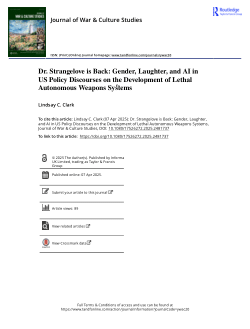Dr. Strangelove is back: gender, laughter, and AI in US policy discourses on the development of lethal autonomous weapons systems