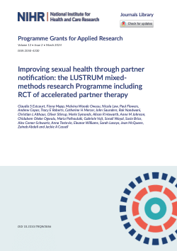 Improving sexual health through partner notification: the LUSTRUM mixed-methods research Programme including RCT of accelerated partner therapy