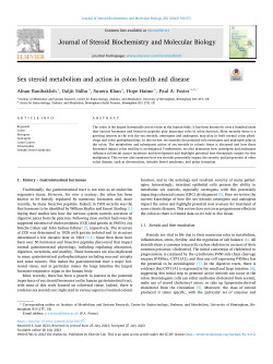 Sex steroid metabolism and action in colon health and disease