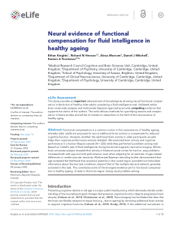 Neural evidence of functional compensation for fluid intelligence in healthy ageing