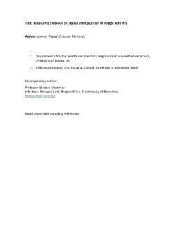 Reassuring evidence on statins and cognition in people with HIV