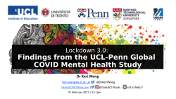 Lockdown 3.0: Findings from the UCL-Penn Global COVID Study of Mental Health