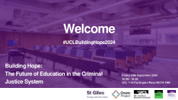 UCL ECJ Building Hope Conference Presentation