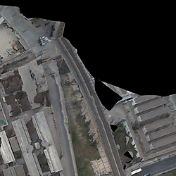 Orthophotomosaics of low-income housing in informal settlements in the Global South