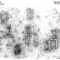 Plans of a 3D Model of the Pillar Tomb at Kua Ruins
