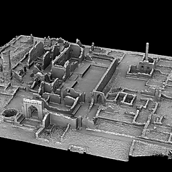 A 3D Model at the Gede heritage site