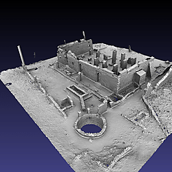 Oblique Views of a 3D Model of the Great Mosque 2010 at Gede
