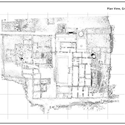 Plans of a 3D Model of the Palace 2010 at Gede