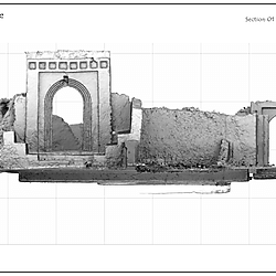Sections of a 3D Model of the Palace 2010 at Gede