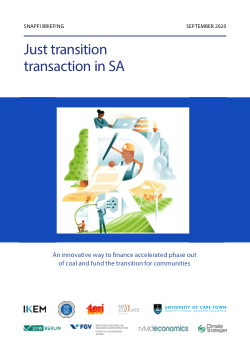 Just transition transaction in South Africa