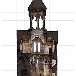 Sections of the Bell Tower in Haghpat Monastery