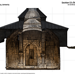 Sections of the Refectory in Haghpat Monastery