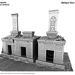 Oblique Views of the Tomb of Oukhanyants in Haghpat Monastery