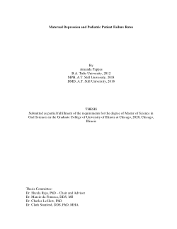 Maternal Depression and Pediatric Patient Failure Rates