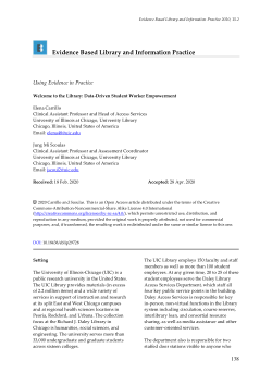 Welcome to the Library: Data-Driven Student Worker Empowerment