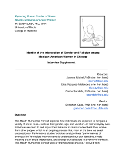 Identity at the Intersection of Gender and Religion Interview Supplement