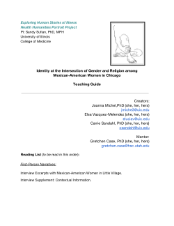 Identity at the Intersection of Gender and Religion among Mexican-American Women in Chicago Teaching Guide