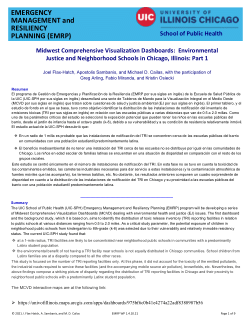 MCVD: Environmental Justice and Neighborhood Schools in Chicago, Illinois. Part 1