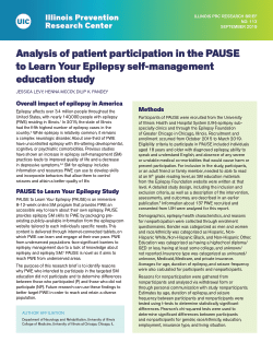 Analysis of patient participation in the PAUSE to Learn Your Epilepsy self-management education study