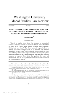 What Investigative Resources does the International Criminal Court Need to Succeed: A Gravity-Based Approach