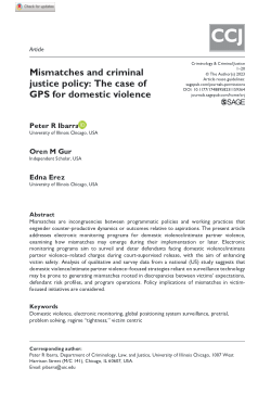 Mismatches and criminal justice policy: The case of GPS for domestic violence