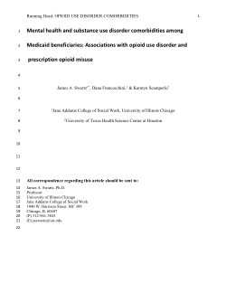 Mental health and substance use disorder comorbidities among Medicaid beneficiaries: Associations with opioid use disorder and prescription opioid misuse