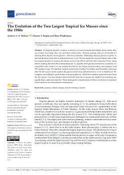 The Evolution of the Two Largest Tropical Ice Masses since the 1980s