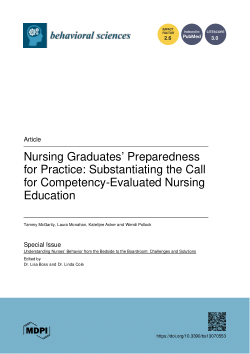 Nursing Graduates’ Preparedness for Practice: Substantiating the Call for Competency-Evaluated Nursing Education