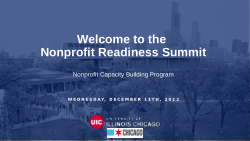 Nonprofit Readiness Summit, December 2023