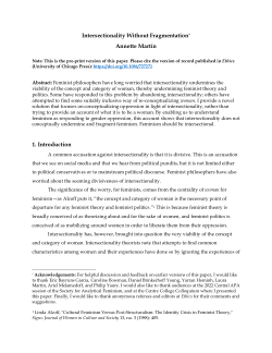 Intersectionality without Fragmentation