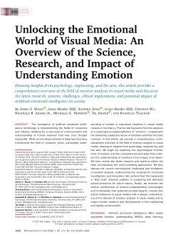 Unlocking the Emotional World of Visual Media: An Overview of the Science, Research, and Impact of Understanding Emotion